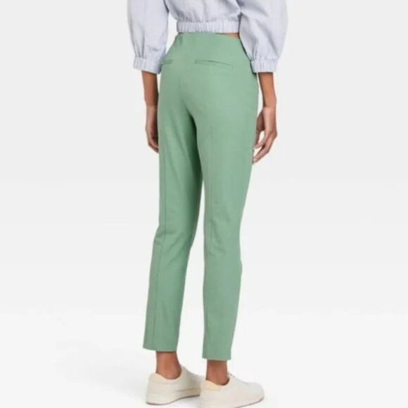 Talbots Crop Pants Size 10 Heritage Mint Green - Picture 2 of 12